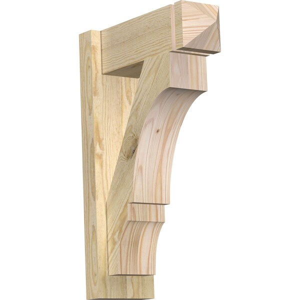 Ekena Millwork Balboa Rough Sawn Arts and Crafts Outlooker, Douglas Fir, 6"W x 16"D x 24"H OUT06X16X24BOA03RDF - main